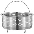 Miniatyrbilde 1 av 2: Multifunksjons dampkurv i rustfritt stål for grønnsaker og dumplings