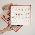 Miniatyrbillede 5 af 5: Adventkalender  Pige Charm Armbånd Fremstillingssæt Til Børn Jule Nedtælling Kalendere Advent Gave Smykker Adventkalender
