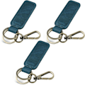 Miniatyrbillede 1 af 6: Ægte Læder Bil Nøglering, Universal Nøgleholder, Læder Nøglering til Mænd og Kvinder, JC306 Blue*3
