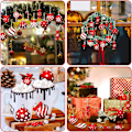 Miniatyrbild 3 av 5: Färgglada Pepparkaksjulgransprydnader - 12-pack Julgranskulor Godis Lollipop Trä Dekoration för Festlig Heminredning