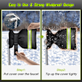 Miniatyrbild 4 av 6: Utomhuskranöverdrag för vinterfrostskydd, 2-pack, 6 tum B x 8,2 tum H, rörisolering, överdragssockor, slangkranöverdrag (svart) Black