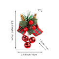 Miniatyrbillede 1 af 4: Juleklokkepynt Jingle Bells Hjemmepynt Red A