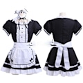 Miniatyrbillede 3 af 4: Lolita Pigekjole Sort og Hvid Uniform Kjole Sort og Hvid M E M