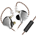 Pikkukuva 1 / 5: KZ ZS10 Pro 4BA + 1DD Bass Driver -kuulokkeet korvan sisään, HIFI-stereokuulokkeet, hikinpitävät urheilukuulokkeet 2-napainen irrotettava kaapeli mikrofonilla Black With Mic