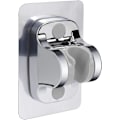 Miniatyrbillede 1 af 6: Selvklæbende Bruseskiveholder - Justerbar Håndholdt Bruseskiveholder Ingen Boring Væghængt Vandafvisende (1 Pak, Kromfinish) C