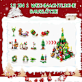 Miniatyrbild 4 av 7: Kalender 2024, 618 Stycken Julbyggklossar Set, Mini Julbyggklossar, Nedräkning Jul Leksak, Julgåvosatser för Vuxna, Hall