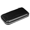 Miniatyrbillede 7 af 9: Kulfiber Business Wallet Bærbar Lynlås Wallet Kortholder Taske 21x11x3.5cm Sort Black