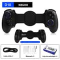 Miniatyrbillede 1 af 10: D10 Sort Trådløs Spilcontroller Kompatibel med Switch, Android, iOS og Tablet, Multiplatform Streaming Gamepad