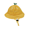 Miniatyrbilde 5 av 9: Barnehatt med justerbar snor, søt netting, pustende sommerhatt, gul yellow