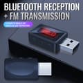 Miniatyrbillede 3 af 8: Trådløs bilstereo-adapter Mini USB-drevet håndfri Bluetooth-modtager til bilstereo