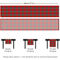 Miniatyrbillede 5 af 6: Julebordløber i ternet tartan - rød buffalo plaid juledug, pletbestandig, vaskbar, 13 x 108 tommer Red Plaid