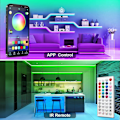 Miniatyrbillede 2 af 6: 20m LED lysstribe sæt Bluetooth smart lysstribe rgb vandtæt lavspændingslys