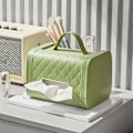 Miniatyrbillede 3 af 5: Multifunktionel papirhåndklædeholder luksus servietopbevaringsboks egnet til stue, restaurant, sofabord, soveværelse, grøn
