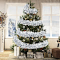 Miniatyrbilde 2 av 5: Juletrærpyntkrans, 6 stk Glitterkrans, til Juletrærpynt, Julefest, Bryllup, Bursdagsfest