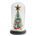 Miniatyrbillede 1 af 3: Juletræ i glaskuppel med LED-lys, til julepynt size 5