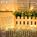 Miniatyrbillede 5 af 7: Batteridrevne Feelygter Udendørs, 3 m 20 LED Mikro Feelygter, IP65 Vandafvisende Kobbertråd Feelygter med Timer, til Værelse, Have, Kander, Flasker, Jul