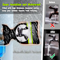Miniatyrbild 6 av 6: Utomhuskranöverdrag för vinterfrostskydd, 2-pack, 6 tum B x 8,2 tum H, rörisolering, överdragssockor, slangkranöverdrag (svart) Black
