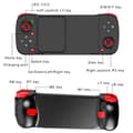 Miniatyrbilde 5 av 11: Grønn trådløs Bluetooth-kontroller med Type-C, kompatibel med PS4, iOS, Android, Switch og PC
