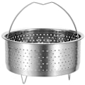 Miniatyrbilde 2 av 2: Multifunksjons dampkurv i rustfritt stål for grønnsaker og dumplings