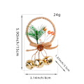 Miniatyrbillede 1 af 4: Juleklokkepynt Jingle Bells Hjemmepynt Golden B
