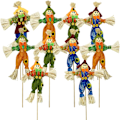 Miniatyrbilde 1 av 6: Tiltrekk 10 stk Halloween Skremsledekorasjon - 11,8 tommer Høst Høst Skremsle Thanksgiving Skremsle Høst Høst Stående Skremsle Dekor for Aut