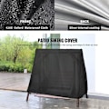 Miniatyrbild 4 av 6: Utomhusgungaöverdrag, A-ram Patio Swing Cover, Gungaöverdrag för utomhusmöbler Verandaöverdrag Gliderhängmattaöverdrag Vattentätt (83''LX48.8''WX66''H) 83''LX48.8''WX66''H