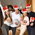 Miniatyrbild 3 av 6: Tomtehattar i Bulk för Vuxna, 12 st Julklappar för Vuxna, Universal Passform Plus Storlek, Perfekta Julfesttillbehör 12 st 12pcs-13"x15"