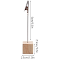 Miniatyrbilde 2 av 7: 10 stk Memo- og Meldingklippholder, Vertikale Notater / Fotoholder med Alligator-klipp og Furu-base for Kontor / Bryllup / Fest...