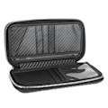 Miniatyrbillede 1 af 9: Kulfiber Business Wallet Bærbar Lynlås Wallet Kortholder Taske 21x11x3.5cm Sort Black