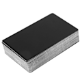 Miniatyrbillede 3 af 5: 100 stk Sorte Aluminium Legering Kort Gravering Metal Business Visit Business Card Blankt 0,2 mm Tykkelse