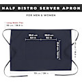 Miniatyrbillede 7 af 7: Unisex Halv Bistro Server Forklæde Navy