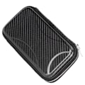 Miniatyrbillede 9 af 9: Kulfiber Business Wallet Bærbar Lynlås Wallet Kortholder Taske 21x11x3.5cm Sort Black