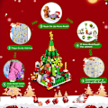 Miniatyrbild 5 av 7: Kalender 2024, 618 Stycken Julbyggklossar Set, Mini Julbyggklossar, Nedräkning Jul Leksak, Julgåvosatser för Vuxna, Hall