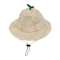 Miniatyrbillede 4 af 9: Børns spandhat justerbar reb sød mesh åndbar sommer solhat beige beige