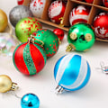 Miniatyrbilde 2 av 3: 10cm Plastjulekuler Julertrpynt Vinterønsker D