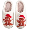 Miniatyrbilde 1 av 6: Juletoffler for kvinner og menn, myke toffler i plysj, vintertoffler varme og fluffy, sklisikre lette myke toffler, julegaver Size 40/41