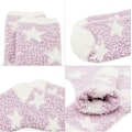 Pikkukuva 4 / 6: Pehmeät ja lämpimät tossusukat naisille - Superpehmeät mikrokuidut, mukavat nukkumissukat, 6 tai 5 paria 5 Pairs Colorful Star