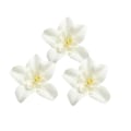Miniatyrbild 4 av 5: 1/2/3 20 st konstgjorda sidenorkidéblomhuvuden för DIY-bröllop Off white 1Set