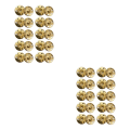 Miniatyrbild 1 av 5: 1/2/3/5 10 sets kappa vindjacka skjortor osynliga tryckknappar golden 2PCS