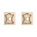 Miniatyrbild 2 av 5: 1/2/3 Japan Stål diy mould Wood Rule Die Pendant L 72X60mm 48X36mm 72X60mm 2Set