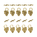 Miniatyrbild 3 av 5: 1/2/3 10 set Leaf OT Toggle Clasps Smycken Clasp Connectors Golden 1Set