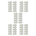 Miniatyrbild 1 av 5: 1/2/3/5 10 sets kappa vindjacka skjortor osynliga tryckknappar Plating White 5PCS
