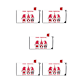 Miniatyrbild 1 av 5: 1/2/3/5 standardstorlek och väderbeständig printed fjäder YTYH2309086 5Set