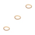 Miniatyrbild 2 av 5: 1/2/3/5 Stretch Crystal Ring Utsökt inläggning för Elegant golden 1 row 3PCS