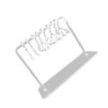 Miniatyrbild 1 av 5: 1/2/3 Söt Örhänge Display Stand Mini klädhängare Rack Dekor för Clear 15 x 6 x 11cm 1Set