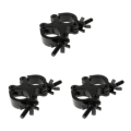 Miniatyrbild 4 av 5: 1/3/5 DJ Light Clamps Dubbel vridbar klämma för 1,25-1,38 tum Black 3Set