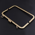Miniatyrbild 5 av 5: 1/2 21x8cm metallram Kysslås Lås för DIY-handväska Handväska 1Set