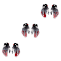 Miniatyrbild 1 av 5: 1/2/3/5 polyester Lätt och hållbar motorcykel som andas black L 3Set