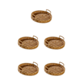 Miniatyrbild 3 av 5: 1/2/5 Handgjord rustik organizer i rotting för frukt 5PCS