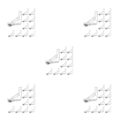 Miniatyrbild 2 av 5: 1/2/3/5 Håll hårt duk Justerbar tygklämma för Transparent 10PCS 5Set